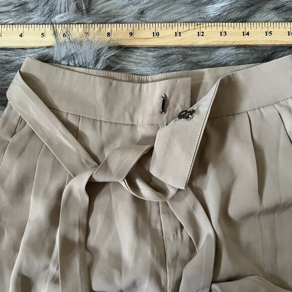 XR SHOWROOM Women Belted Pants, Tan, Size S - Picture 4 of 5